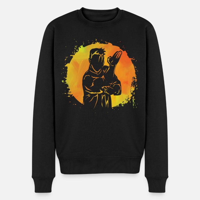 Wing Chun - Pull Premium bio Homme - noir