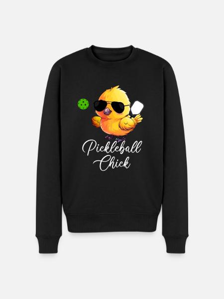 Pickleball Chick, funny pickleball - Men's Premium Organic Jumper - black