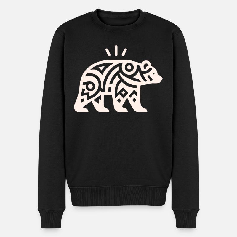 Ours du zodiaque amérindien - Pull Premium bio Homme - noir