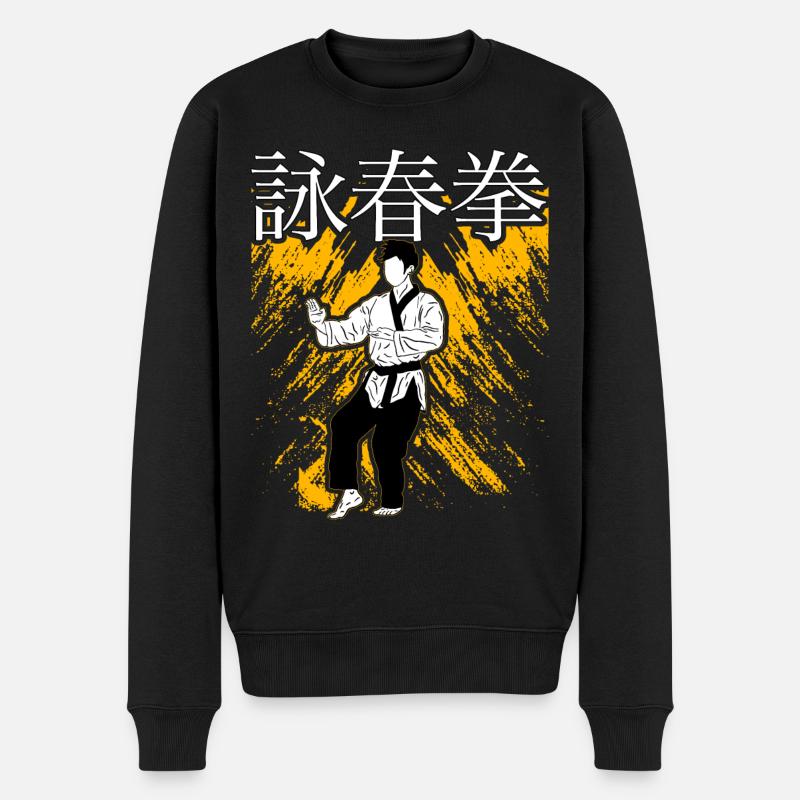 Wing Chun - Pull Premium bio Homme - noir