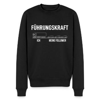 Karneval - Männer Premium Bio Pullover - Schwarz - Vorne - Nico (187cm)