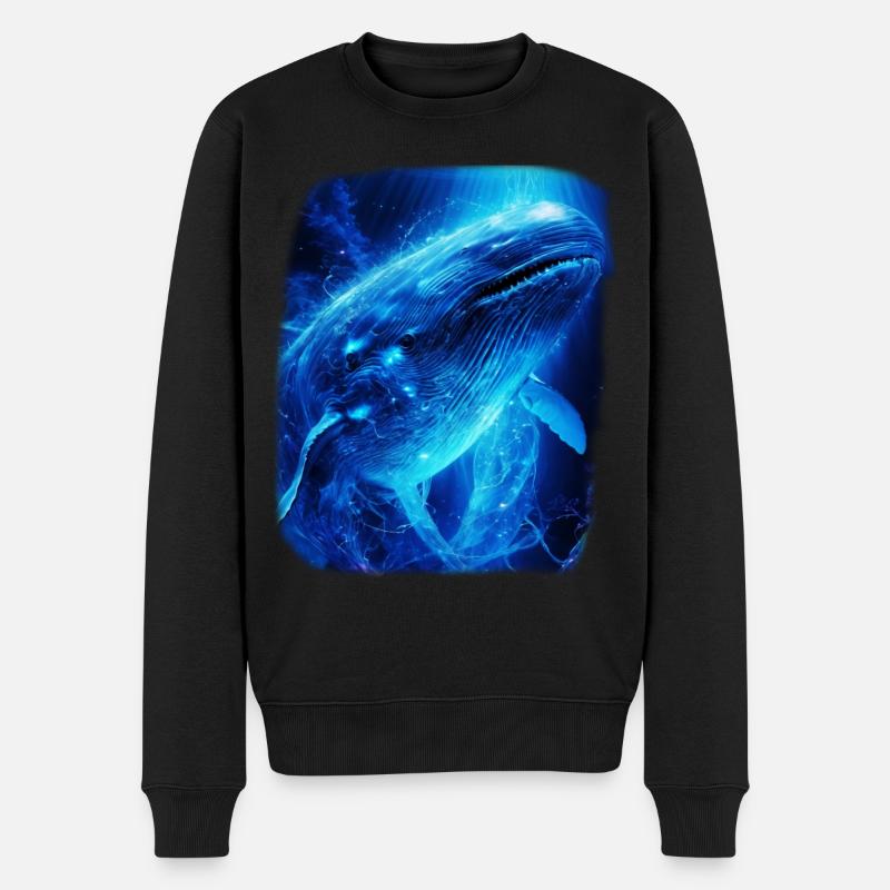 Baleine bleue - Pull Premium bio Homme - noir