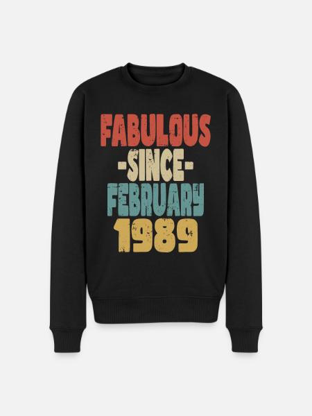 Fabuleux Février 1989 - Pull Premium bio Homme - noir