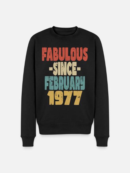 Fabuleux Février 1977 - Pull Premium bio Homme - noir