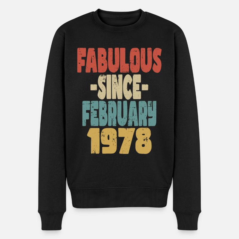 Fabuleux Février 1978 - Pull Premium bio Homme - noir