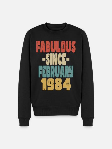 Fabuleux Février 1984 - Pull Premium bio Homme - noir
