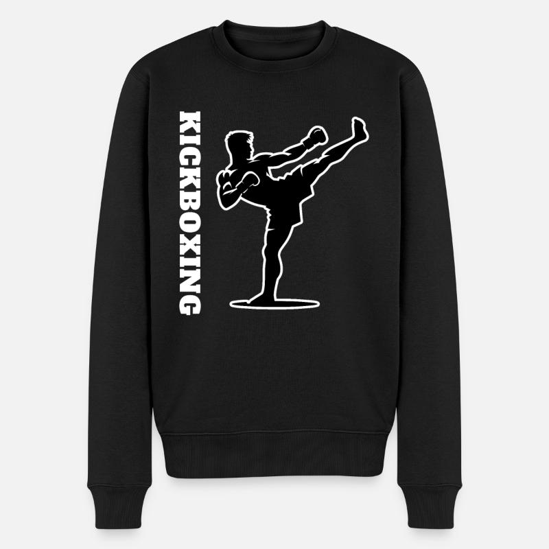 Kickboxing Kickboxeur - Pull Premium bio Homme - noir