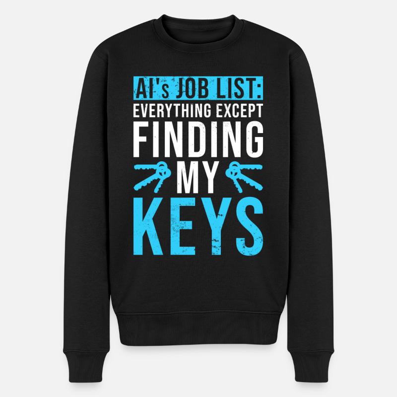 Amateurs d’intelligence artificielle et d’IA - Pull Premium bio Homme - noir