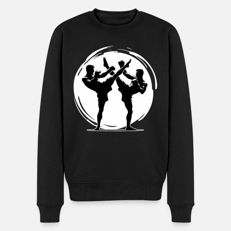 Kickboxing Kickboxer Sparring - Pull Premium bio Homme - noir