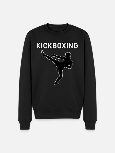 Kickboxing FIghter Kickboxer - Men's Premium Organic Jumper - black