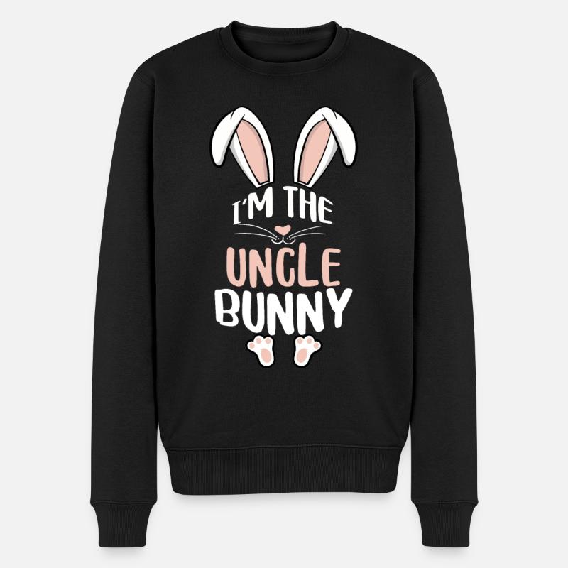 Je suis l’oncle lapin - Pull Premium bio Homme - noir