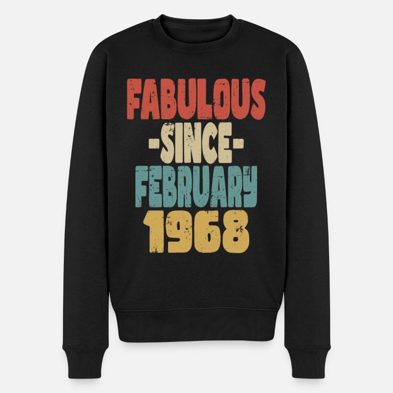 Fabuleux février 1968 - Pull Premium bio Homme - noir