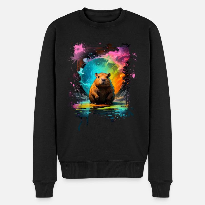 Capybara - Pull Premium bio Homme - noir