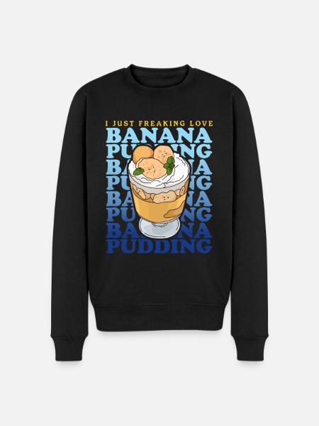 Banana Pudding Banana Pudding Gift - Men's Premium Organic Jumper - black