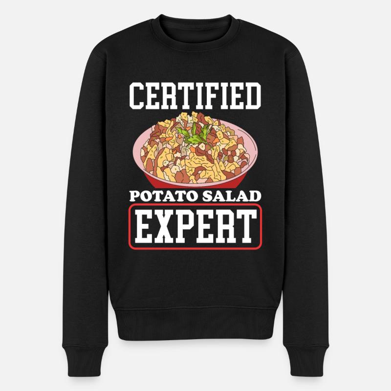 Kartoffelsalat Experte Erdäpfelsalat Geschenk - Männer Premium Bio Pullover - Schwarz