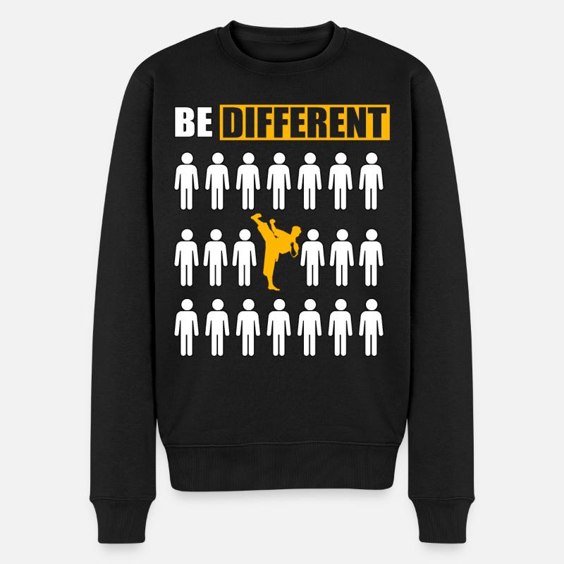 Soyez différent Taekwondo - Pull Premium bio Homme - noir
