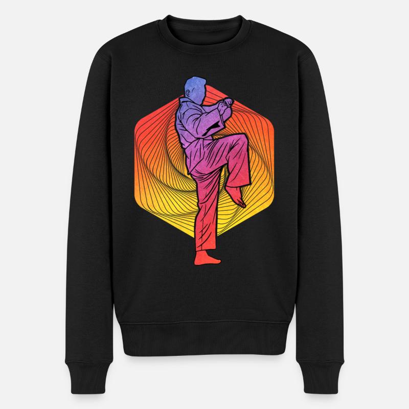 Taekwondo - Männer Premium Bio Pullover - Schwarz