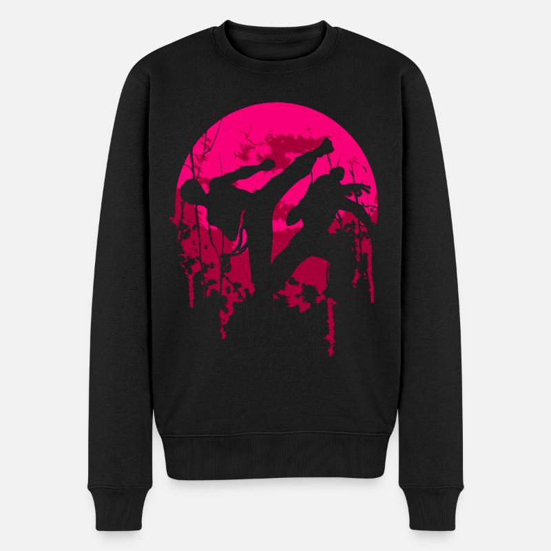 Taekwondo - Männer Premium Bio Pullover - Schwarz