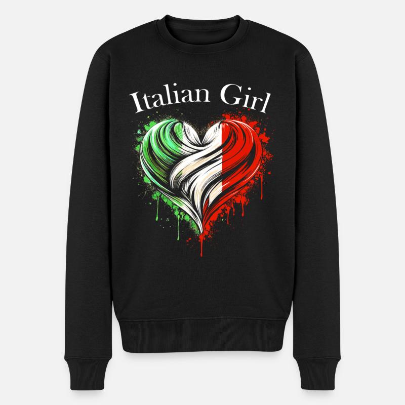 Fille italienne - Pull Premium bio Homme - noir
