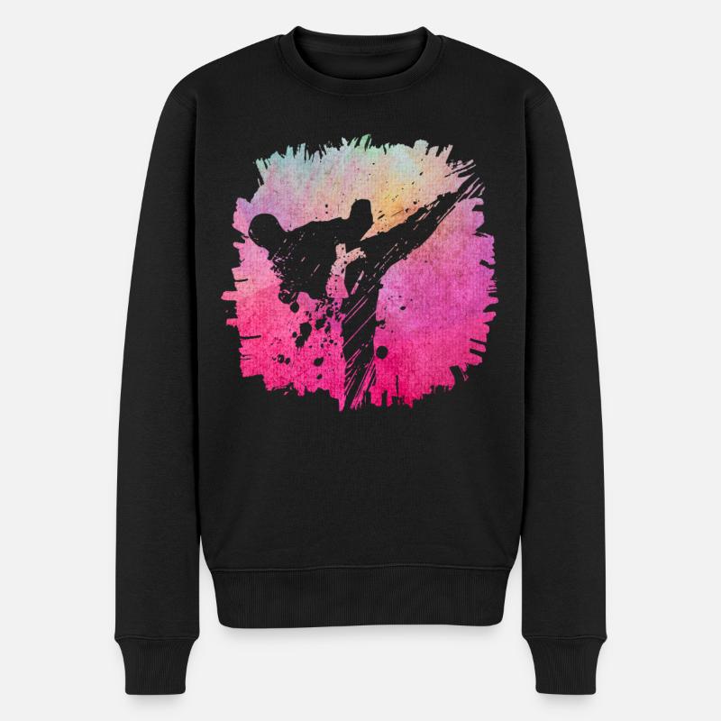 Taekwondo - Männer Premium Bio Pullover - Schwarz