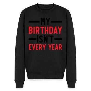 Happy Birthday Schaltjahr 29. Februar Schalttag - Männer Premium Bio Pullover - Schwarz - Vorne - Nico (187cm)