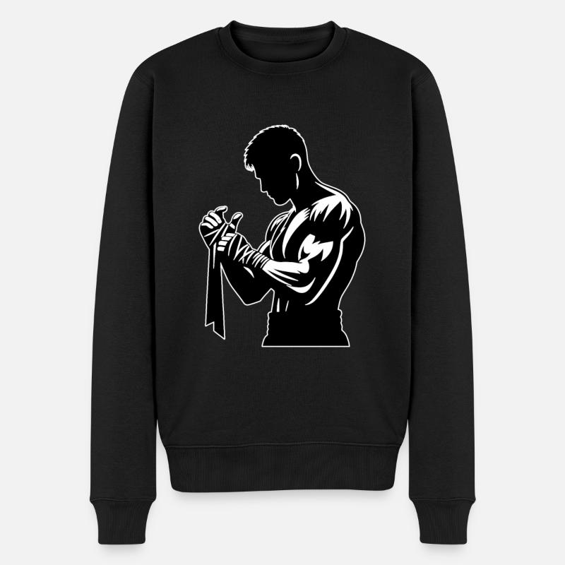 Boxe Boxeur Boxe Cadeau - Pull Premium bio Homme - noir