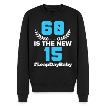 Happy Birthday Schaltjahr 29. Februar Schalttag - Männer Premium Bio Pullover - Schwarz - Vorne - Nico (187cm)