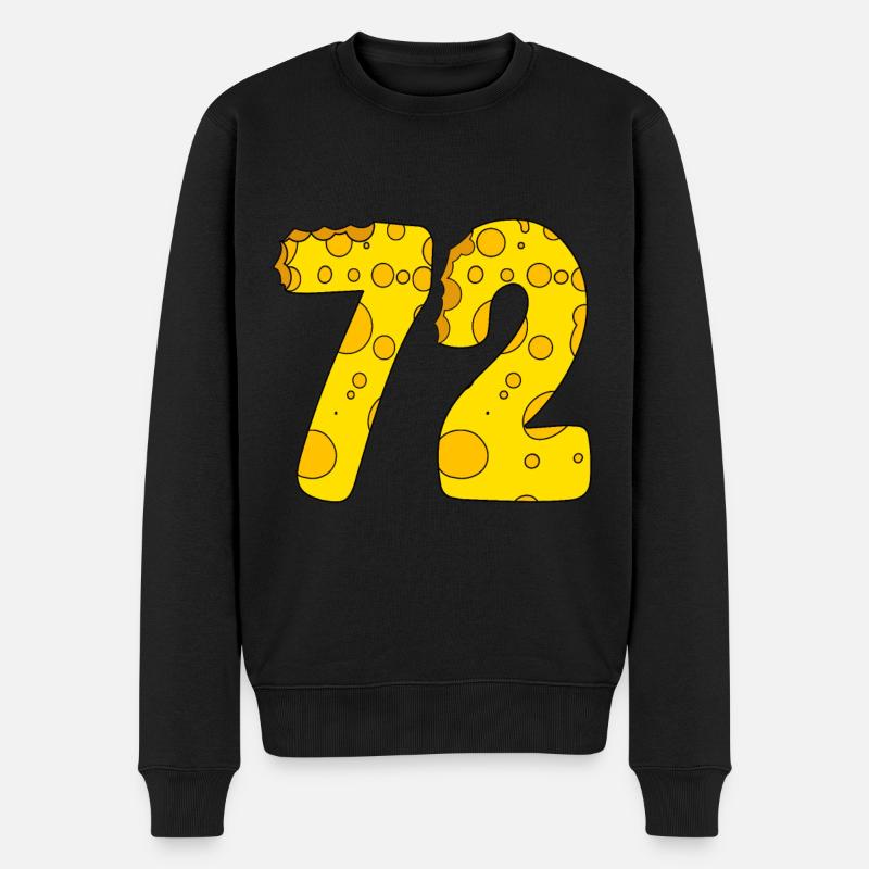 72 ans de Lustig Käse - Pull Premium bio Homme - noir