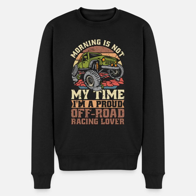 Le matin des amateurs de courses tout-terrain n’est pas mon motocross - Pull Premium bio Homme - noir
