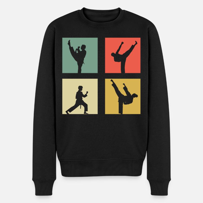 Taekwondo - Pull Premium bio Homme - noir
