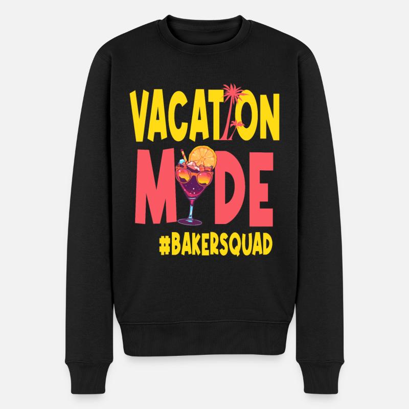 Baker Vacances Vacy Mode Bakersquad - Pull Premium bio Homme - noir