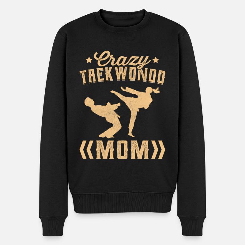 Maman folle de taekwondo - Pull Premium bio Homme - noir