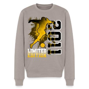 2011 Geburtsjahr Geburtstag Fußball - Männer Premium Bio Pullover - Taupe - Vorne - Nico (187cm)