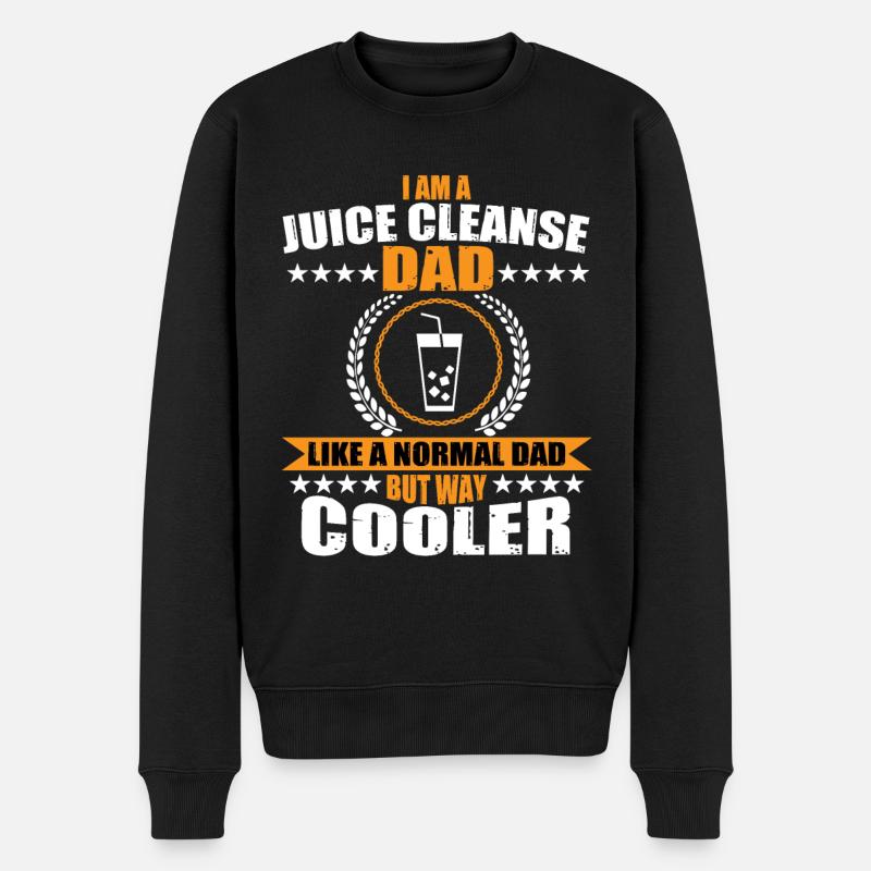 Jus Cleanse Papa - Pull Premium bio Homme - noir