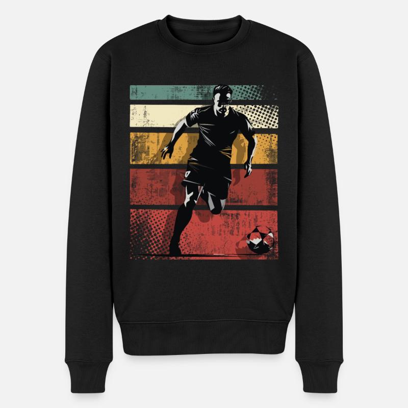Fußball Fußballer - Männer Premium Bio Pullover - Schwarz