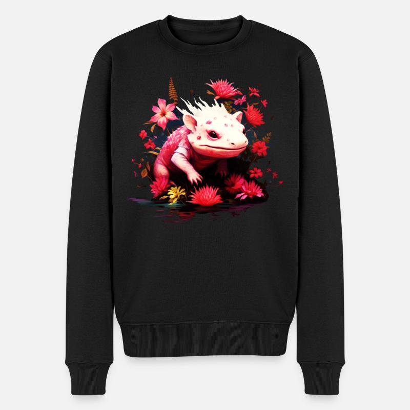 Axolotl - Pull Premium bio Homme - noir