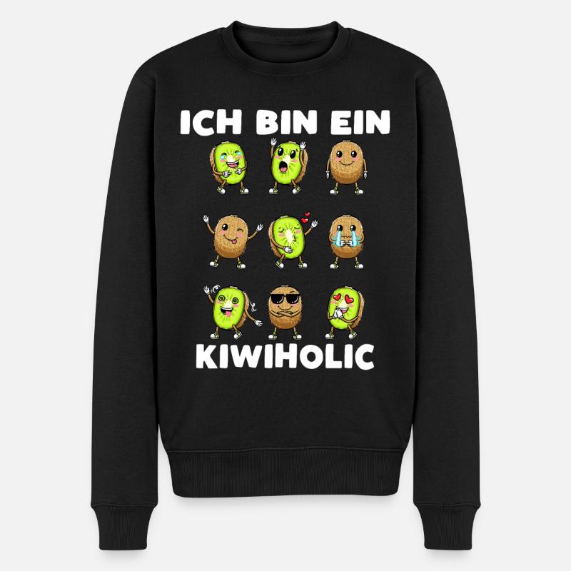 Kiwi Fruit Kiwiholic - Pull Premium bio Homme - noir