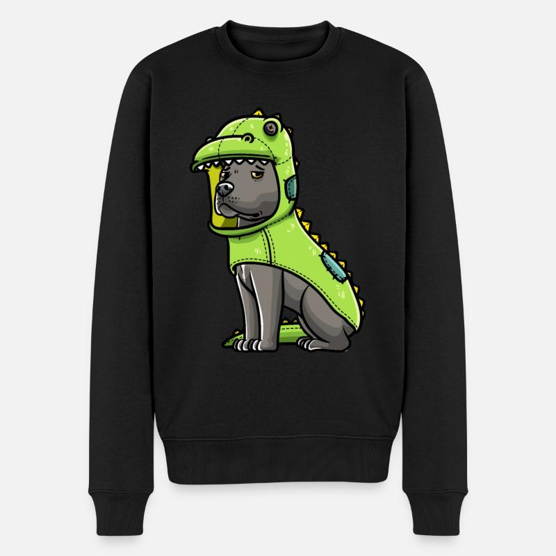 Staffordshire Bullterrier Hund Im - Männer Premium Bio Pullover - Schwarz