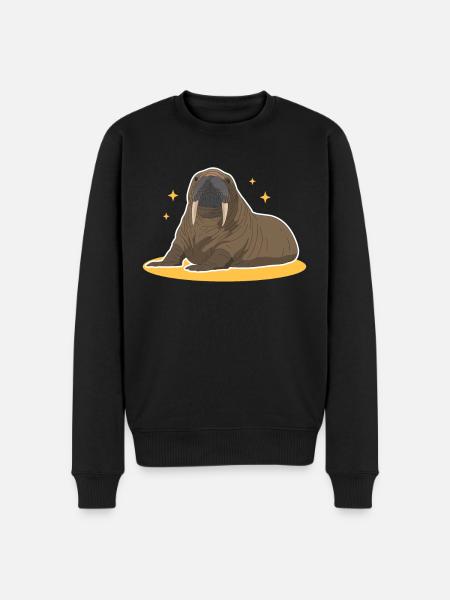 Walrus Walrus | Walrus Walrus Gift - Men's Premium Organic Jumper - black