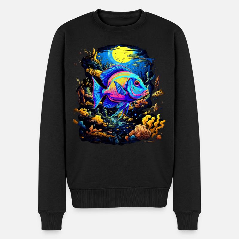 Angelfish - Pull Premium bio Homme - noir