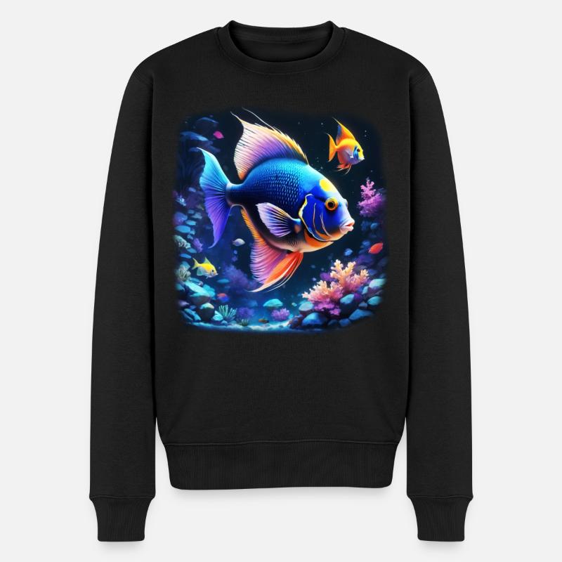 Skalar - Männer Premium Bio Pullover - Schwarz