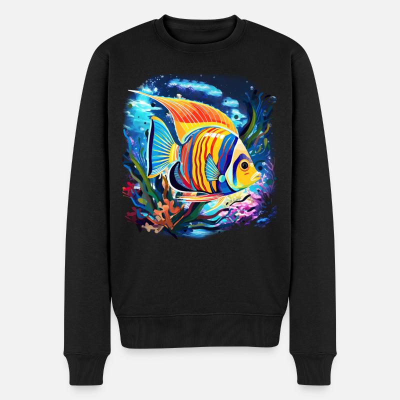 Angelfish - Pull Premium bio Homme - noir