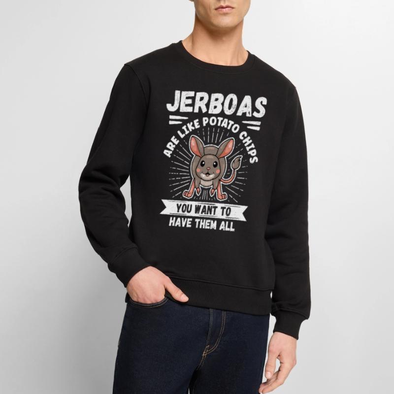Springmaus Wüstenspringmäuse Springmäuse Geschenk Männer Premium Bio Pullover