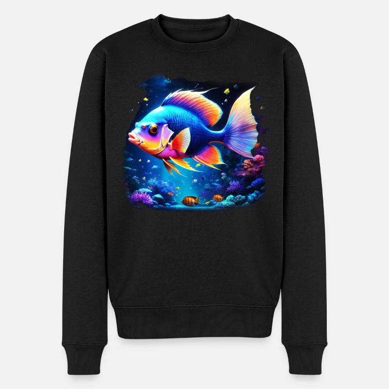 Angelfish - Pull Premium bio Homme - noir