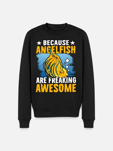 Because Angelfish are freaking Awesome - Men's Premium Organic Jumper - black