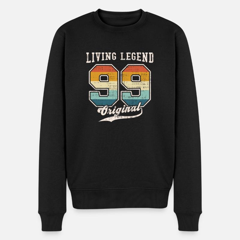 1999 Geburtstag Living Legend Original II - Männer Premium Bio Pullover - Schwarz
