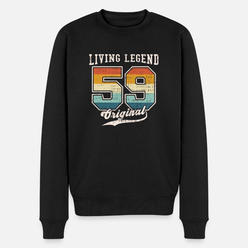 1959 Geburtstag Living Legend Original II - Männer Premium Bio Pullover - Schwarz