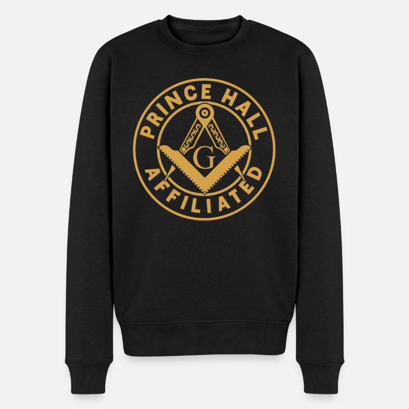 Angles et boussoles maçonniques FRANC-maçon Prince Hall - Pull Premium bio Homme - noir