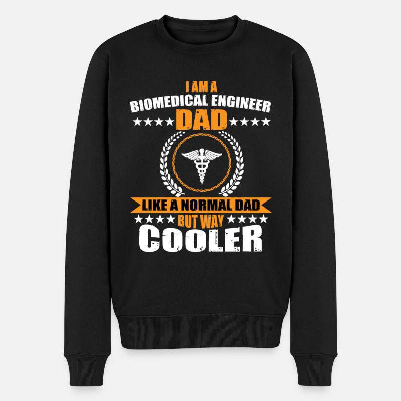 Papa ingénieur biomédical - Pull Premium bio Homme - noir
