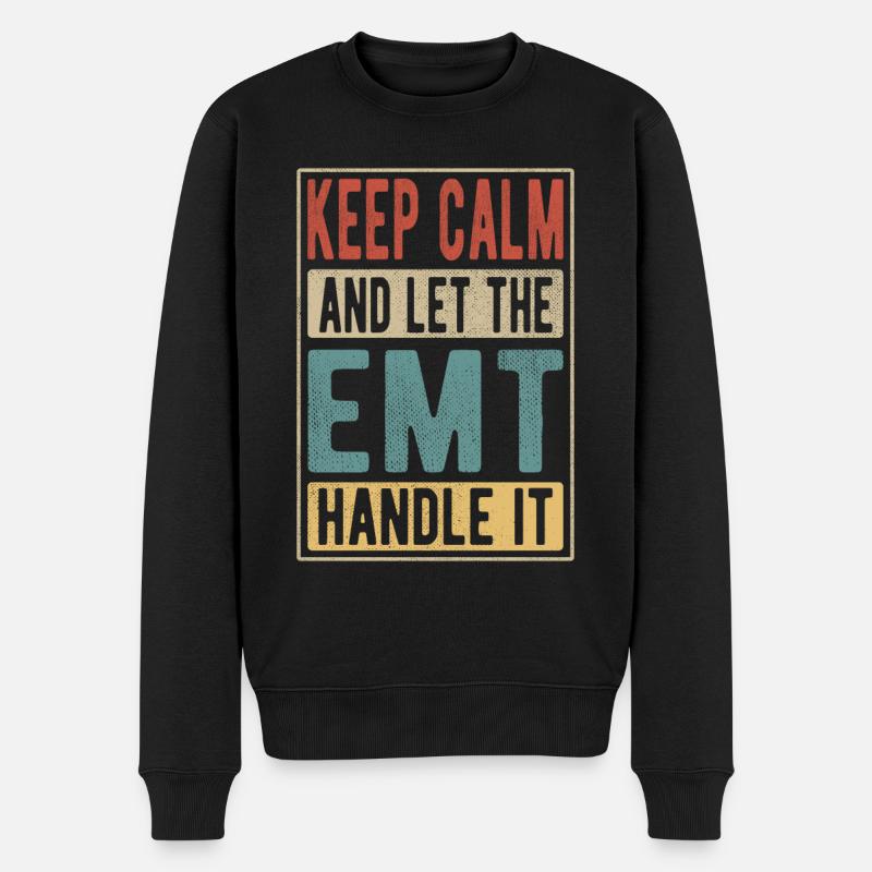 Cadeau rétro Emt - Pull Premium bio Homme - noir